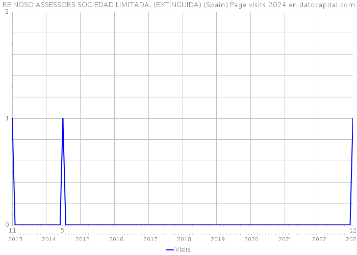 REINOSO ASSESSORS SOCIEDAD LIMITADA. (EXTINGUIDA) (Spain) Page visits 2024 