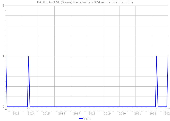PADEL A-3 SL (Spain) Page visits 2024 