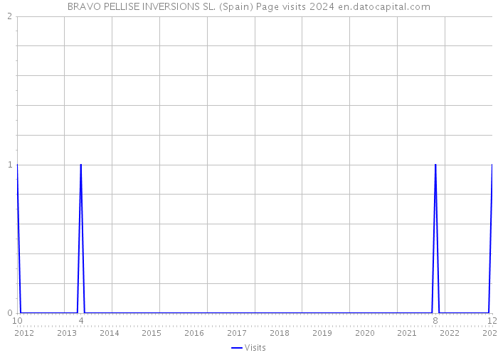 BRAVO PELLISE INVERSIONS SL. (Spain) Page visits 2024 