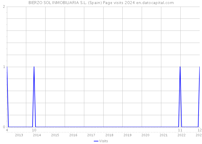 BIERZO SOL INMOBILIARIA S.L. (Spain) Page visits 2024 