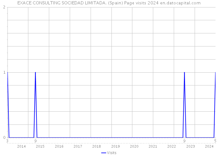EXACE CONSULTING SOCIEDAD LIMITADA. (Spain) Page visits 2024 