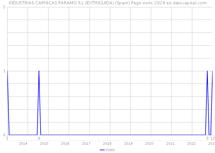 INDUSTRIAS CARNICAS PARAMO S.L (EXTINGUIDA) (Spain) Page visits 2024 