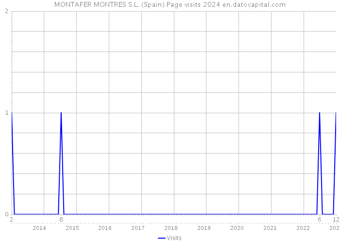 MONTAFER MONTRES S.L. (Spain) Page visits 2024 