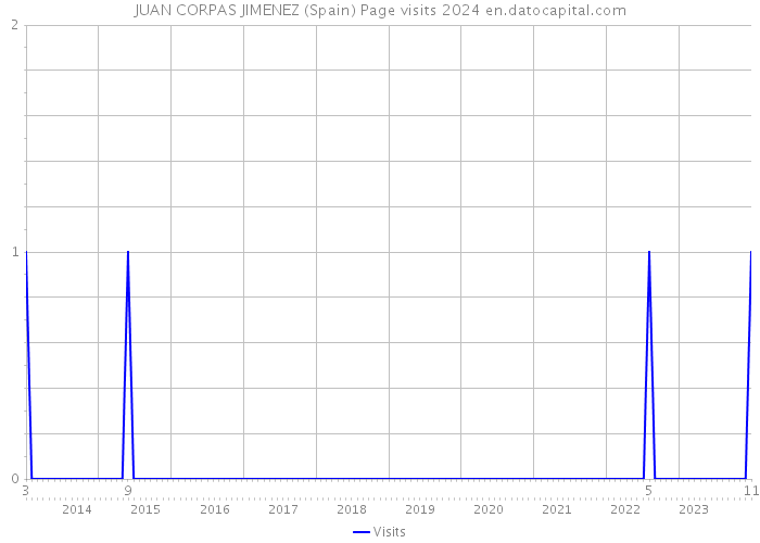 JUAN CORPAS JIMENEZ (Spain) Page visits 2024 