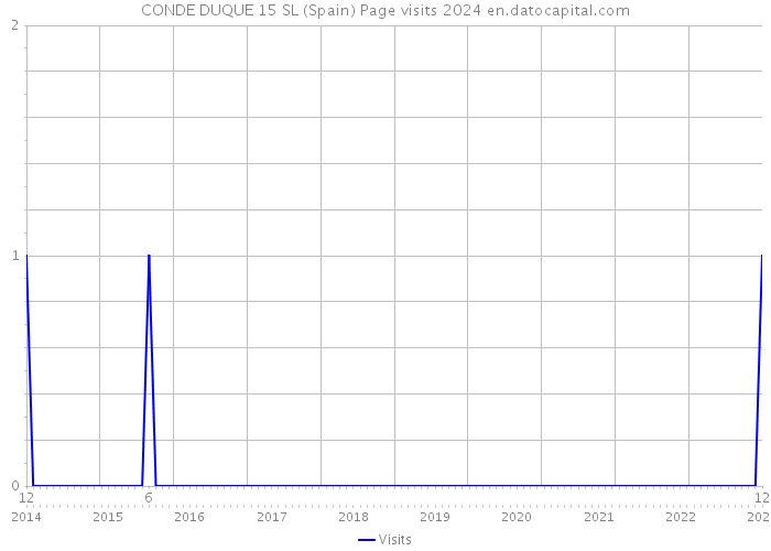 CONDE DUQUE 15 SL (Spain) Page visits 2024 