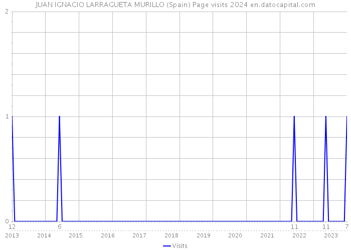 JUAN IGNACIO LARRAGUETA MURILLO (Spain) Page visits 2024 