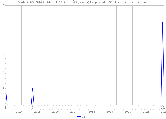 MARIA AMPARO SANCHEZ CARREÑO (Spain) Page visits 2024 