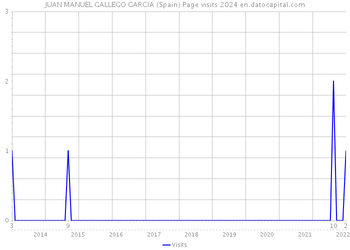 JUAN MANUEL GALLEGO GARCIA (Spain) Page visits 2024 