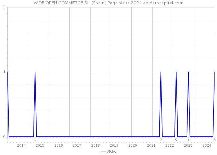 WIDE OPEN COMMERCE SL. (Spain) Page visits 2024 