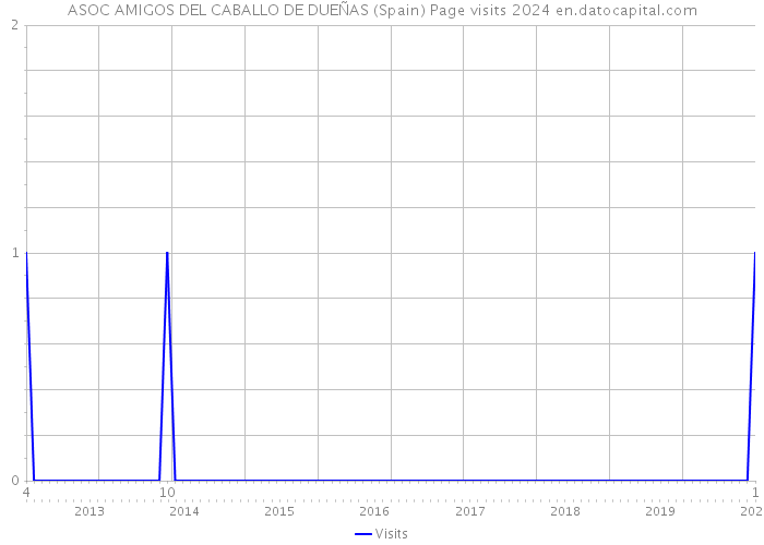 ASOC AMIGOS DEL CABALLO DE DUEÑAS (Spain) Page visits 2024 