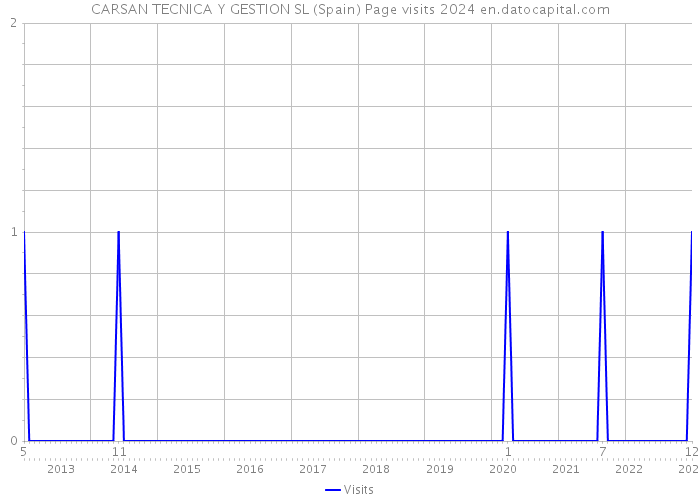 CARSAN TECNICA Y GESTION SL (Spain) Page visits 2024 