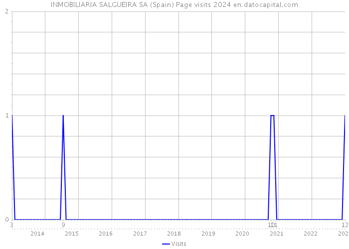 INMOBILIARIA SALGUEIRA SA (Spain) Page visits 2024 