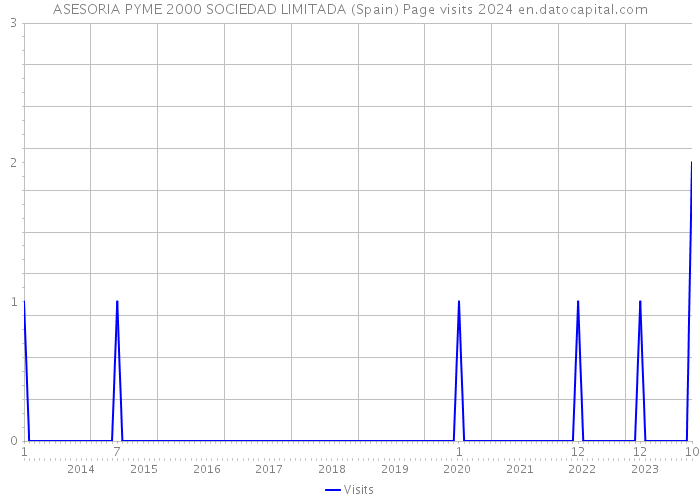 ASESORIA PYME 2000 SOCIEDAD LIMITADA (Spain) Page visits 2024 