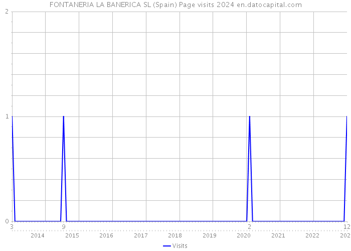 FONTANERIA LA BANERICA SL (Spain) Page visits 2024 