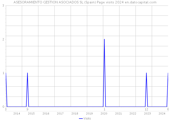 ASESORAMIENTO GESTION ASOCIADOS SL (Spain) Page visits 2024 