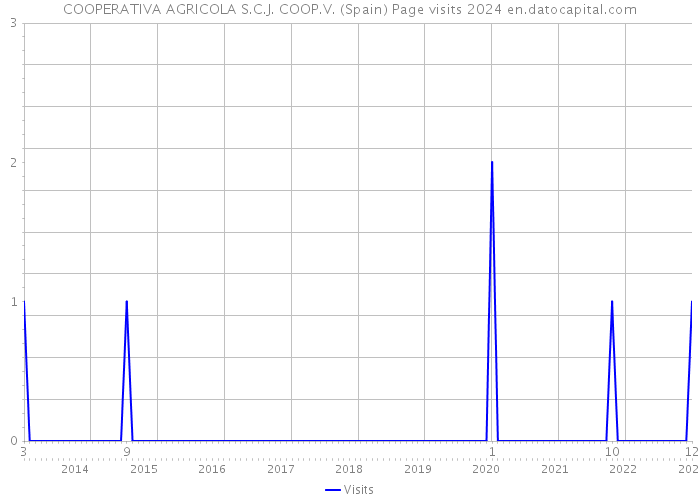 COOPERATIVA AGRICOLA S.C.J. COOP.V. (Spain) Page visits 2024 