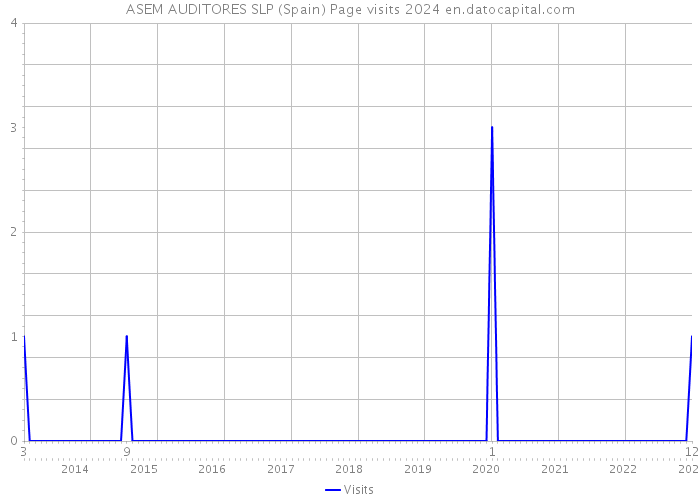 ASEM AUDITORES SLP (Spain) Page visits 2024 