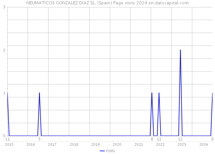 NEUMATICOS GONZALEZ DIAZ SL. (Spain) Page visits 2024 