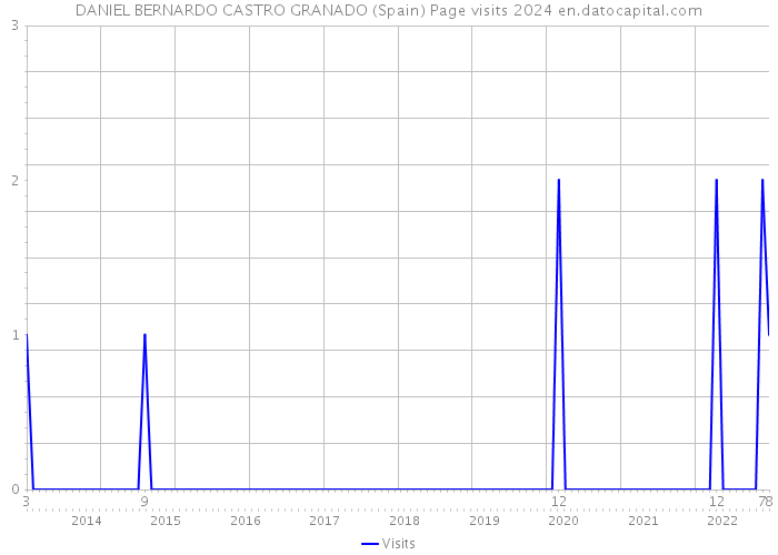 DANIEL BERNARDO CASTRO GRANADO (Spain) Page visits 2024 