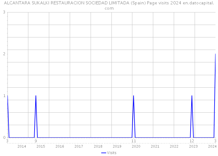 ALCANTARA SUKALKI RESTAURACION SOCIEDAD LIMITADA (Spain) Page visits 2024 