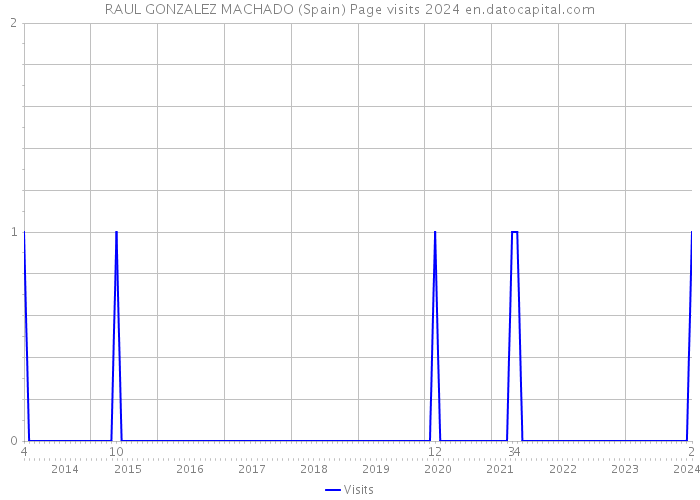 RAUL GONZALEZ MACHADO (Spain) Page visits 2024 