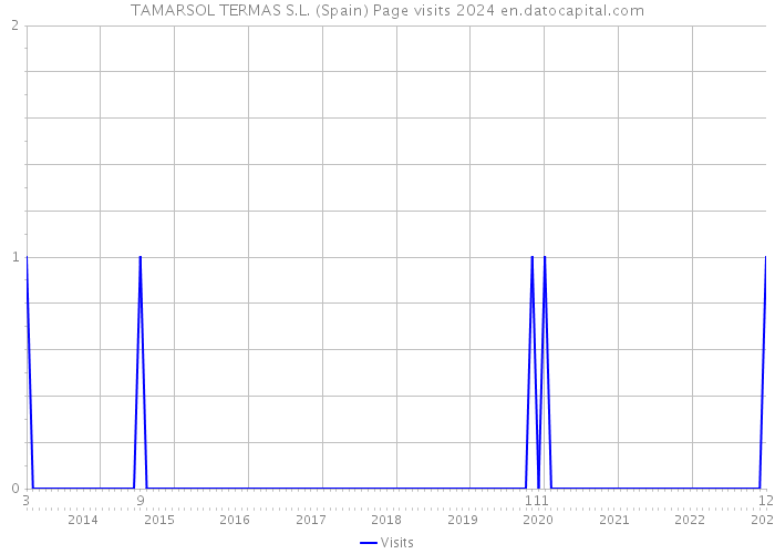 TAMARSOL TERMAS S.L. (Spain) Page visits 2024 