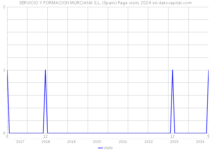 SERVICIO Y FORMACION MURCIANA S.L. (Spain) Page visits 2024 