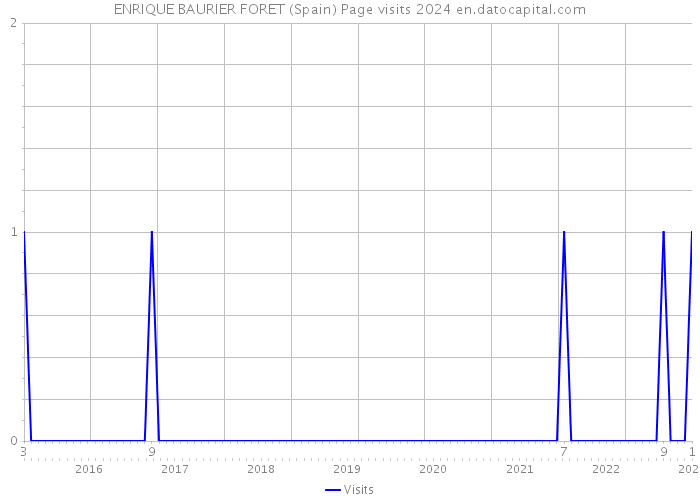ENRIQUE BAURIER FORET (Spain) Page visits 2024 