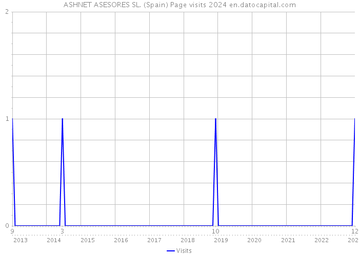 ASHNET ASESORES SL. (Spain) Page visits 2024 
