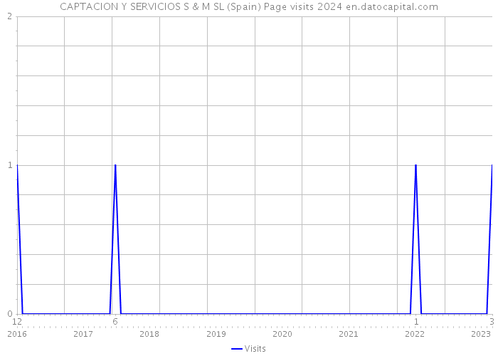 CAPTACION Y SERVICIOS S & M SL (Spain) Page visits 2024 