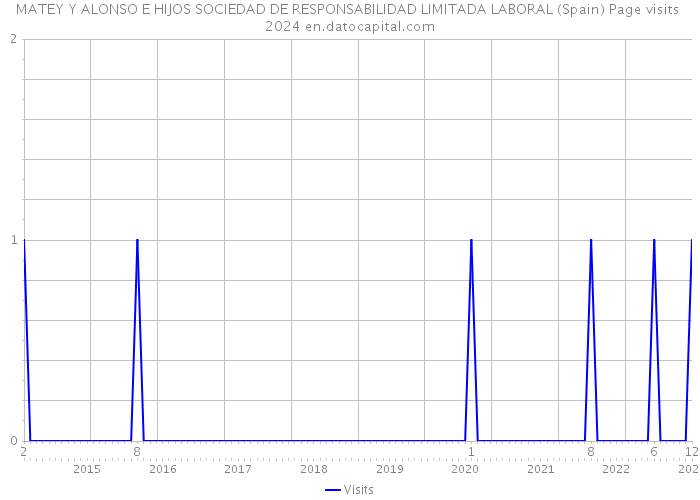 MATEY Y ALONSO E HIJOS SOCIEDAD DE RESPONSABILIDAD LIMITADA LABORAL (Spain) Page visits 2024 