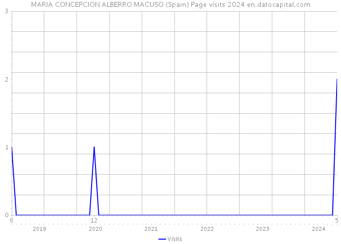 MARIA CONCEPCION ALBERRO MACUSO (Spain) Page visits 2024 
