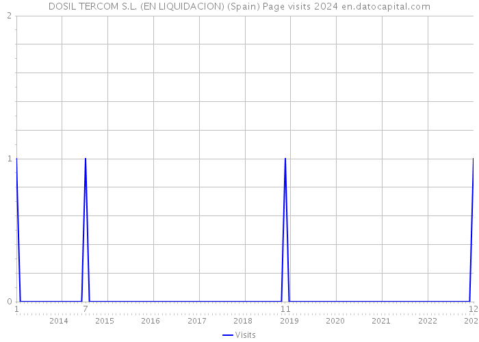 DOSIL TERCOM S.L. (EN LIQUIDACION) (Spain) Page visits 2024 