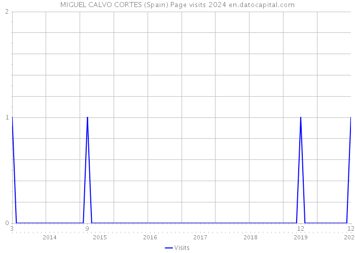 MIGUEL CALVO CORTES (Spain) Page visits 2024 
