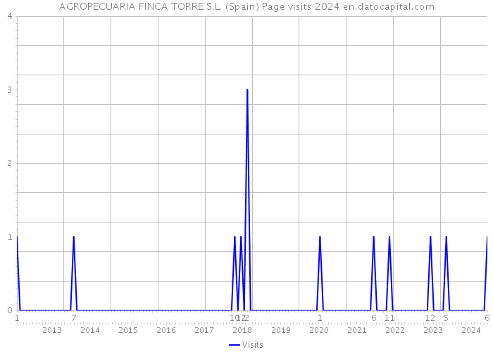 AGROPECUARIA FINCA TORRE S.L. (Spain) Page visits 2024 