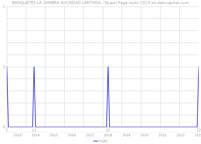 BANQUETES LA ZAMBRA SOCIEDAD LIMITADA. (Spain) Page visits 2024 