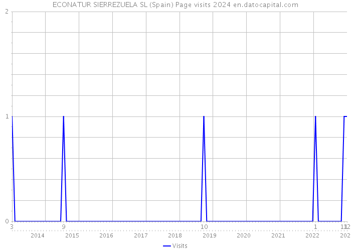 ECONATUR SIERREZUELA SL (Spain) Page visits 2024 