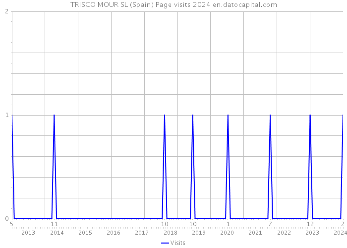 TRISCO MOUR SL (Spain) Page visits 2024 