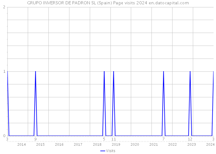 GRUPO INVERSOR DE PADRON SL (Spain) Page visits 2024 