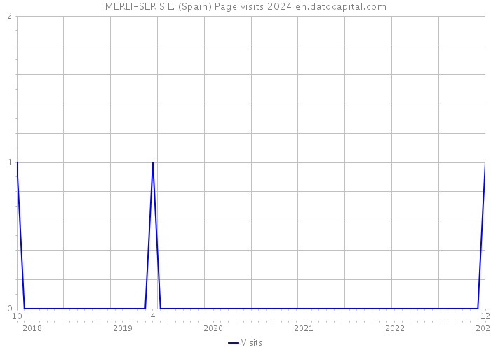 MERLI-SER S.L. (Spain) Page visits 2024 