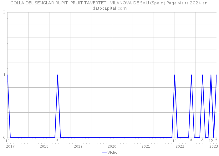 COLLA DEL SENGLAR RUPIT-PRUIT TAVERTET I VILANOVA DE SAU (Spain) Page visits 2024 