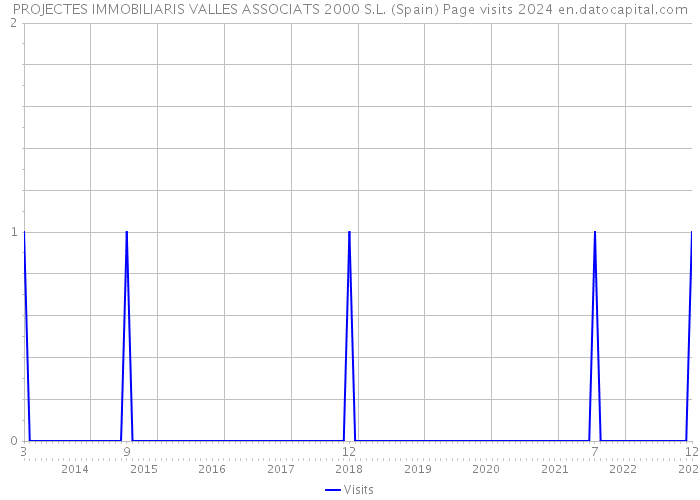 PROJECTES IMMOBILIARIS VALLES ASSOCIATS 2000 S.L. (Spain) Page visits 2024 