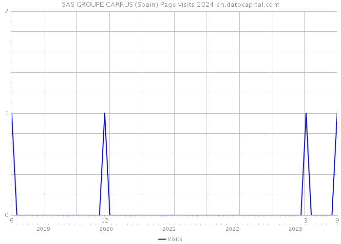 SAS GROUPE CARRUS (Spain) Page visits 2024 