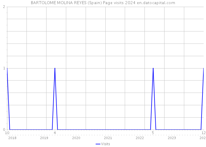 BARTOLOME MOLINA REYES (Spain) Page visits 2024 