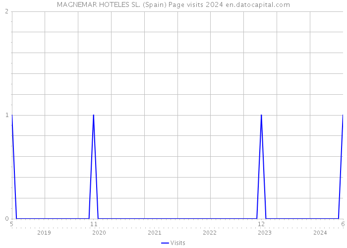 MAGNEMAR HOTELES SL. (Spain) Page visits 2024 