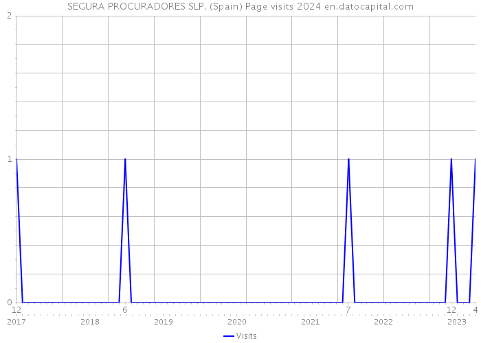 SEGURA PROCURADORES SLP. (Spain) Page visits 2024 