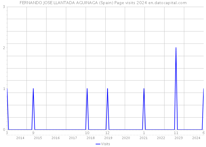 FERNANDO JOSE LLANTADA AGUINAGA (Spain) Page visits 2024 