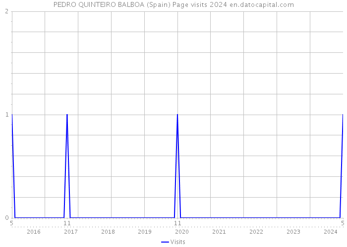 PEDRO QUINTEIRO BALBOA (Spain) Page visits 2024 