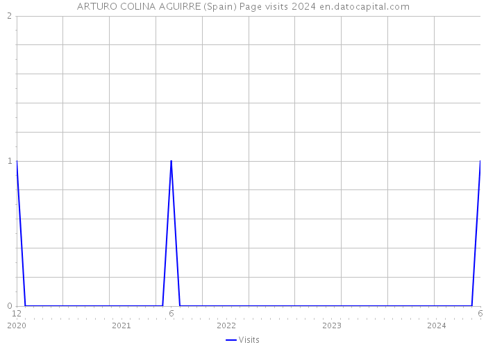 ARTURO COLINA AGUIRRE (Spain) Page visits 2024 