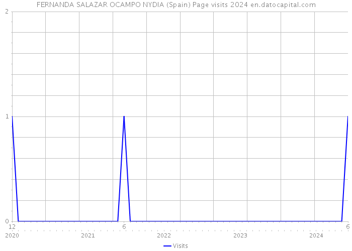 FERNANDA SALAZAR OCAMPO NYDIA (Spain) Page visits 2024 